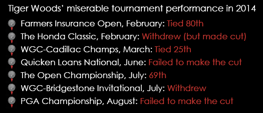 Woods 2014 Performance Spreadex