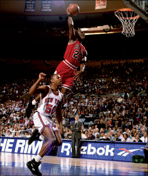  Michael Jordan won the NBA Most Valuable Player award five times and was included in the All-NBA first team selection ten times.