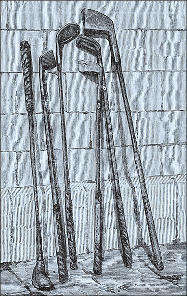  Golf clubs used to have names instead of numbers. A three-wood was known as a spoon, a five-iron was a mashie, a nine-iron was a niblick and a wedge, whose name remains, was called a jigger.