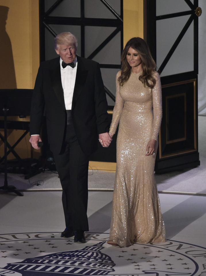  Donald Trump and Melania Trump at the pre-inauguration Candlelight dinner