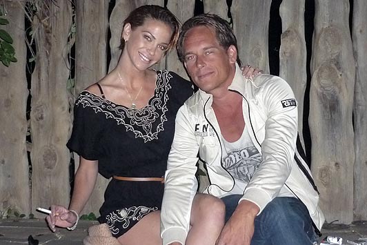 Theo de Vries and ex girlfriend Sarah Harding in Bloomfontein where they had a week holiday, at the end of November/early December 2011