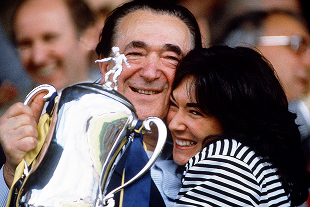 Robert Maxwell and Ghislaine Maxwell