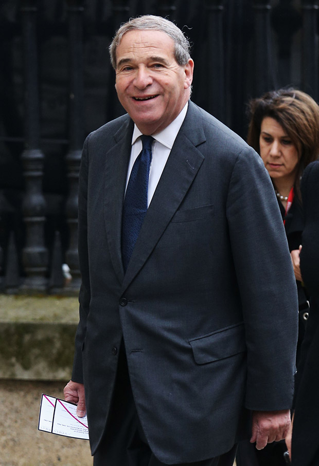 Leon Brittan attends the Ceremonial funeral of former British Prime Minister Baroness Thatcher