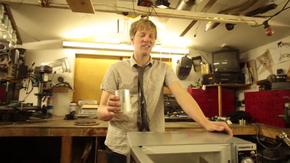  Colin in his inventor's laboratory in Stamford