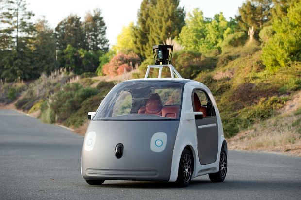  This is Google's driverless car, which is already being tested on public streets