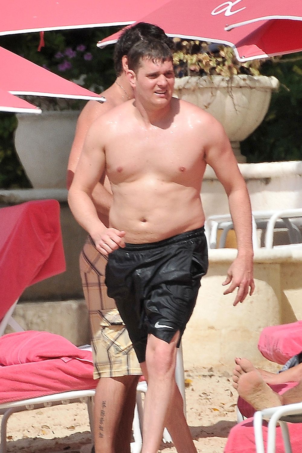 Michael Buble on holiday in Barbados