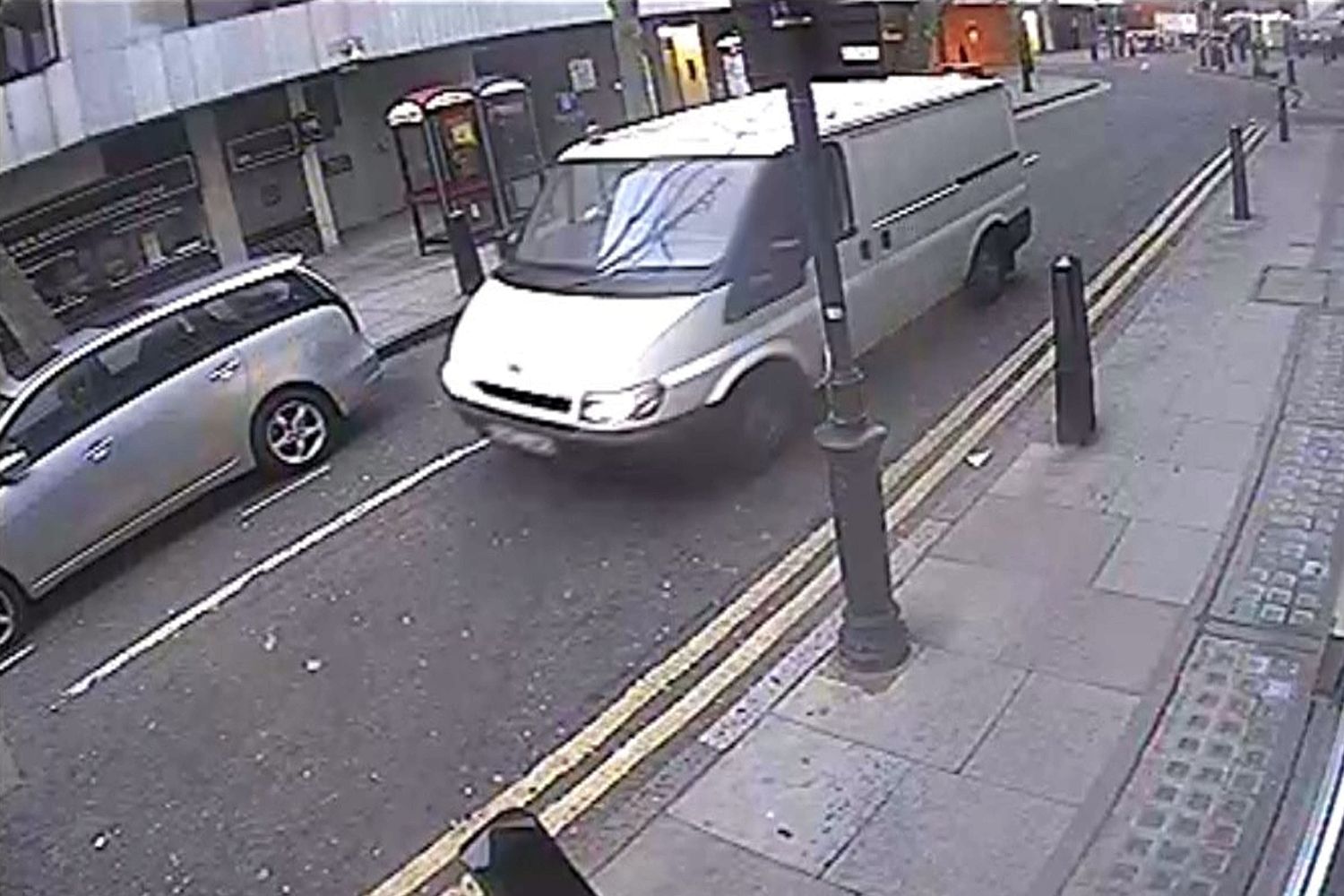 Cops released CCTV of white van thought to been used in heist