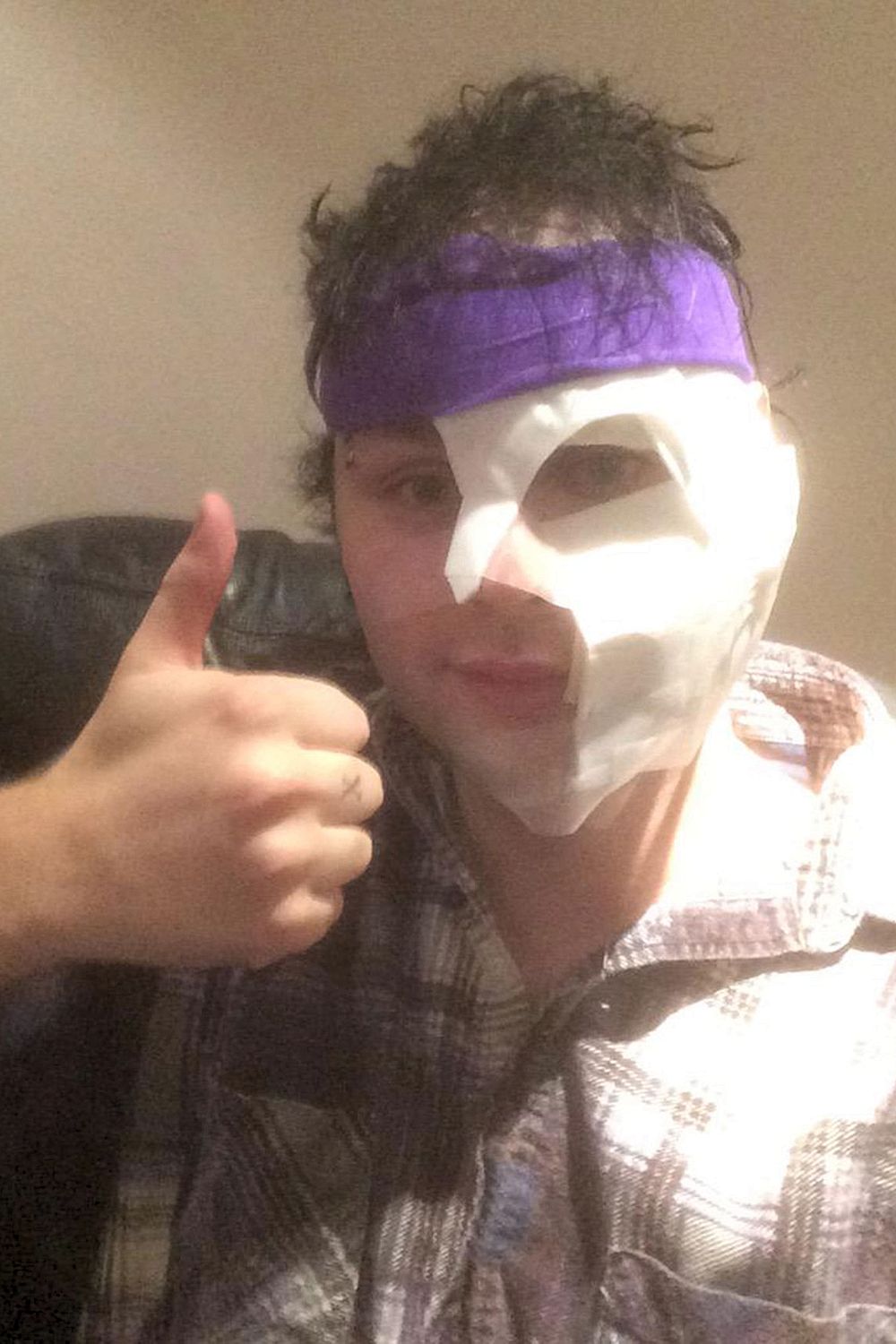 Michael later tweeted a pic claiming he looked like Batman's Two-Face