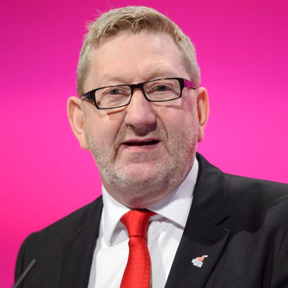  Len McCluskey made the claim in a TV interview on Sunday