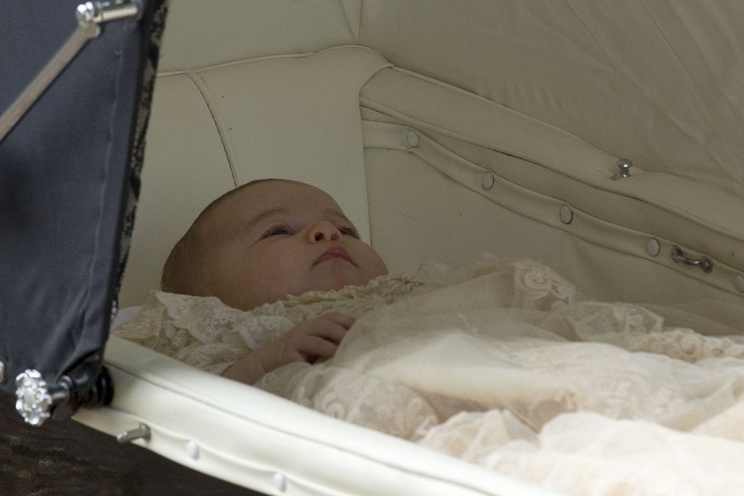 Princess Charlotte in her pram