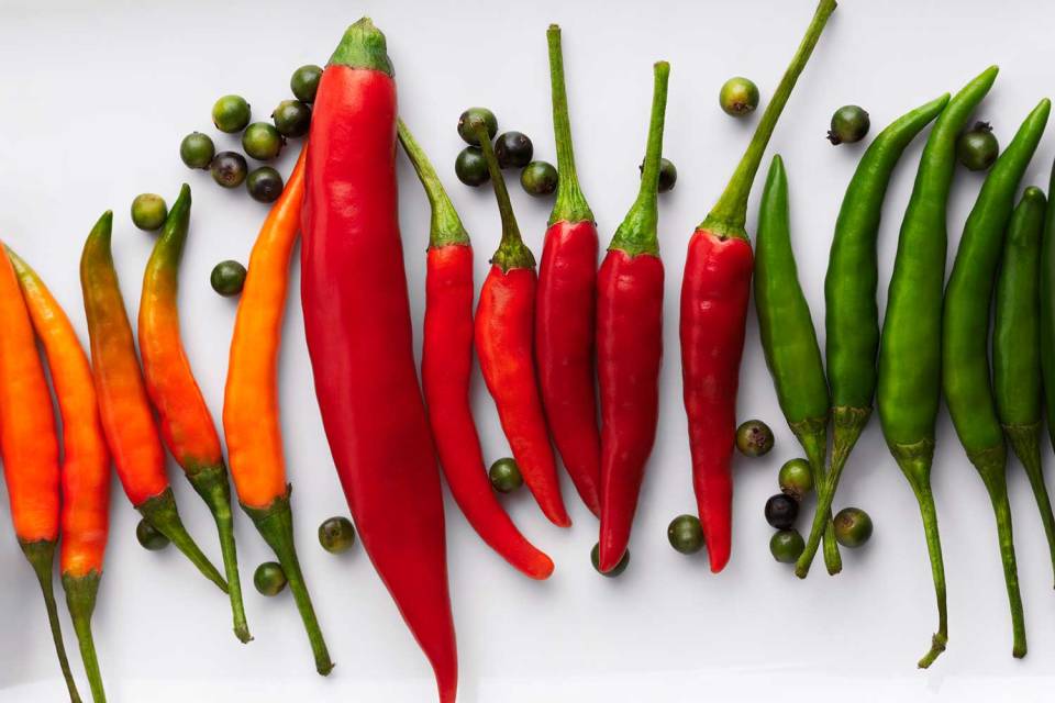  Chilli peppers are potent on the way in... and the way out