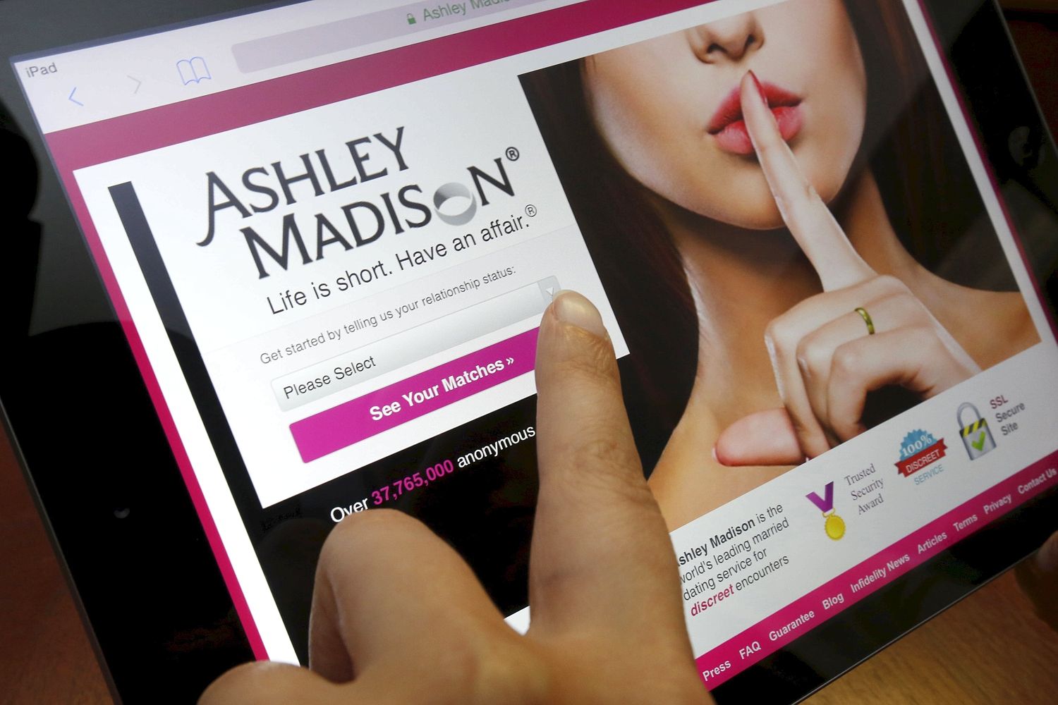 Hackers targeted the adultery website