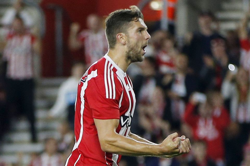 Jay Rodriguez celebrates his equaliser