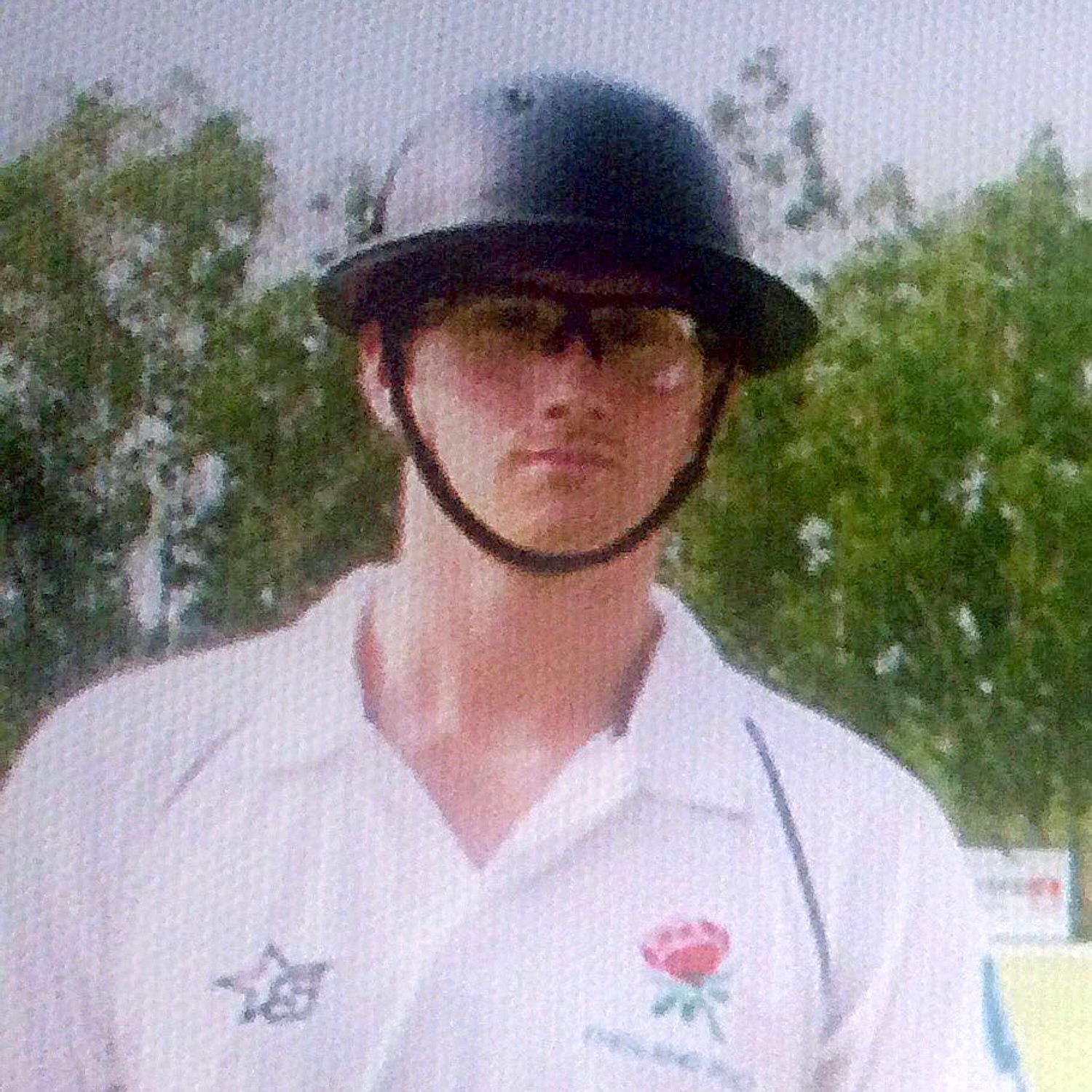 Sporty ... James at England match