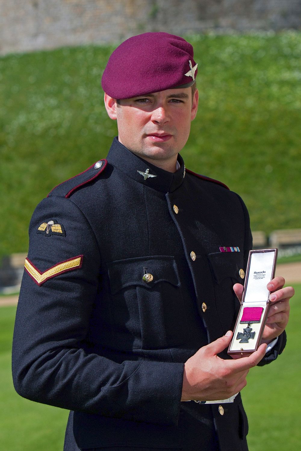 Face of courage ... Josh Leakey with his VC