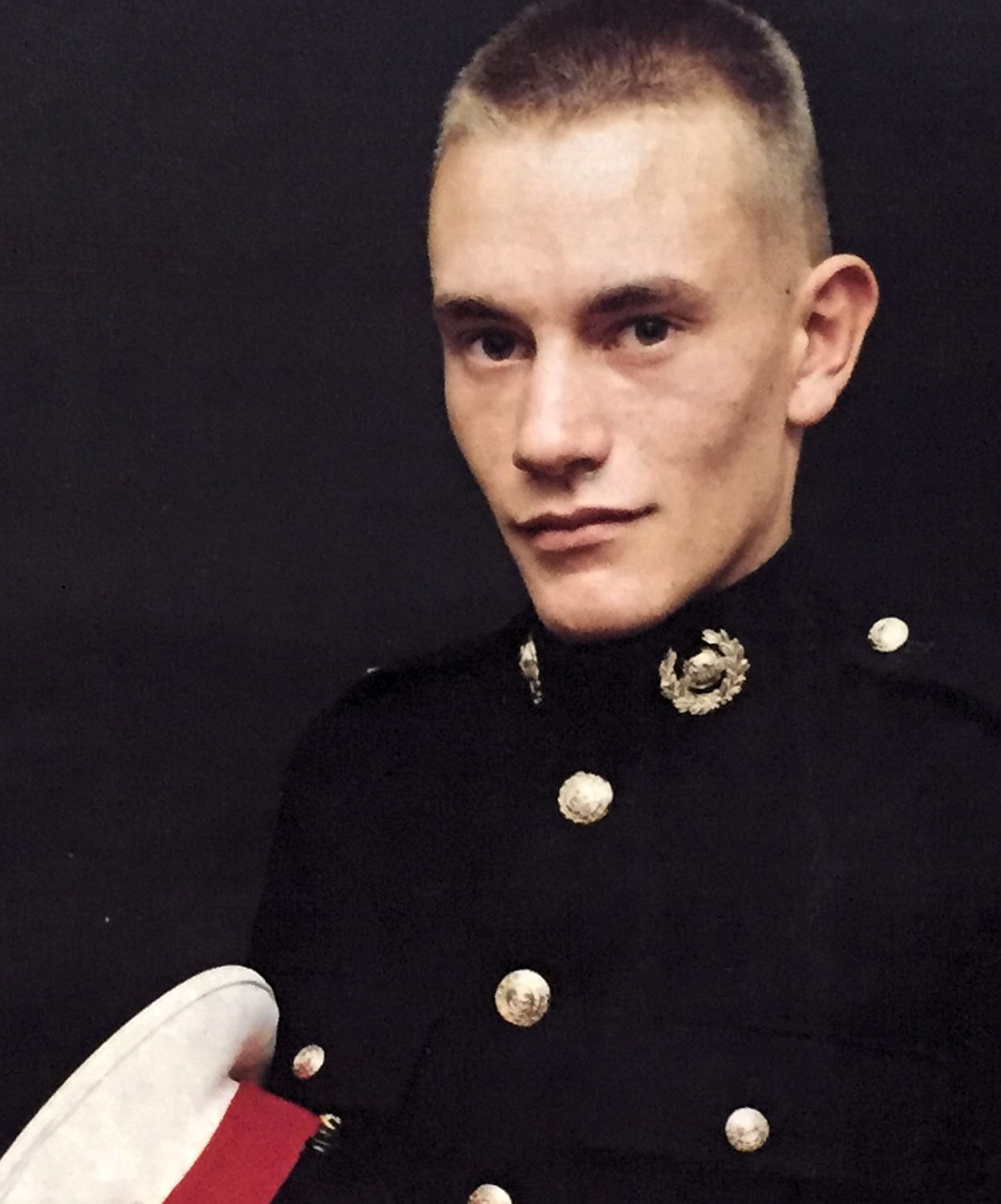 Hard corps ... Ollie as a Marine