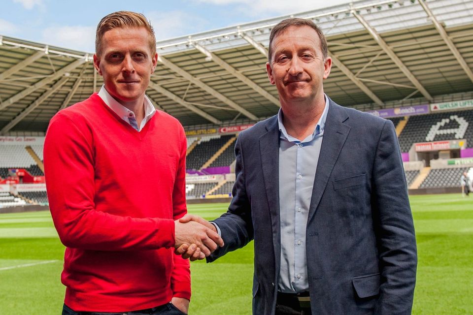  Garry Monk was sacked by Swansea chairman Huw Jenkins after 11 months in charge