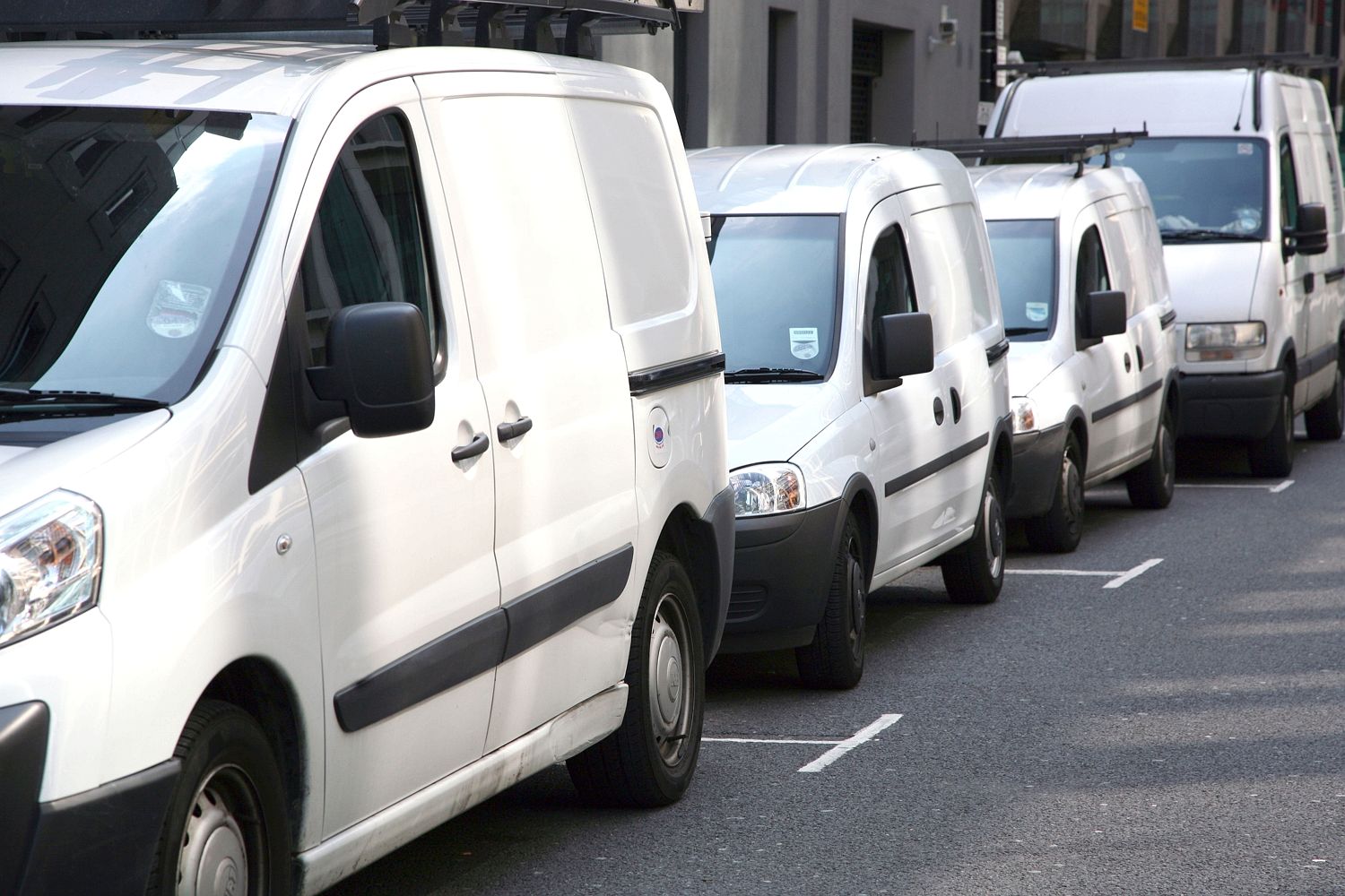 Caught red-handed . . . offending vehicle was a Ford Transit