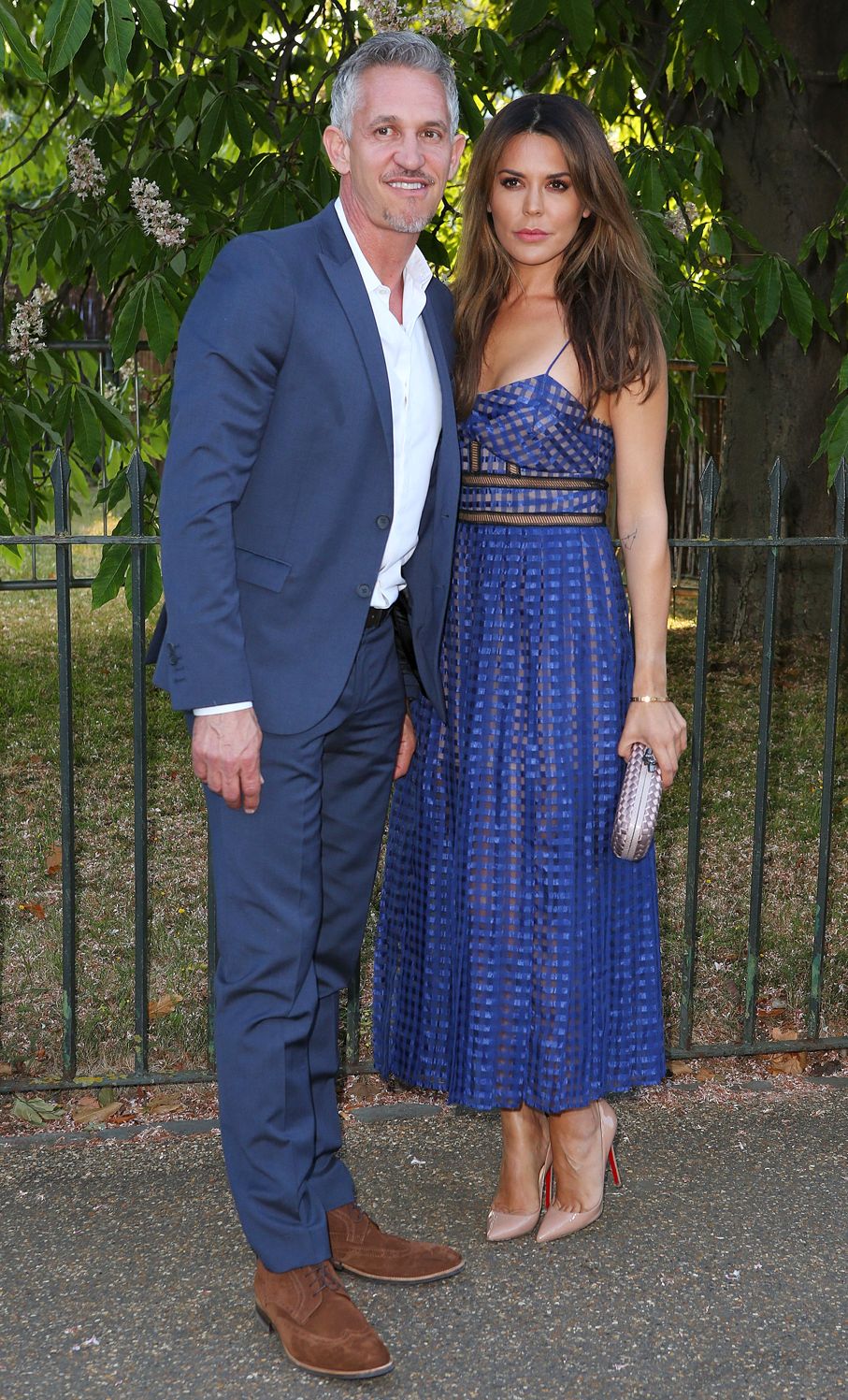 Close ... Gary Lineker and Danielle in July last year