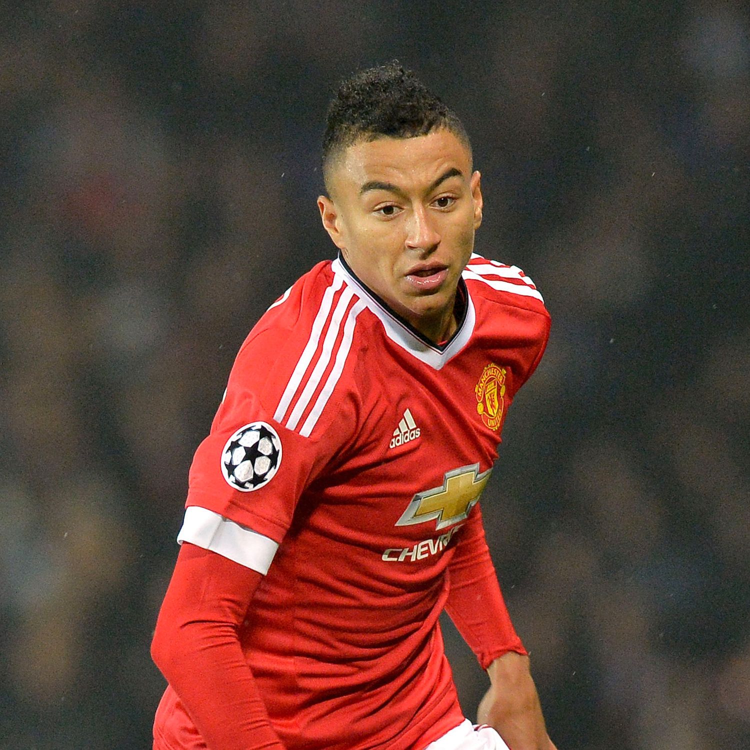 Playing away ... United ace Lingard