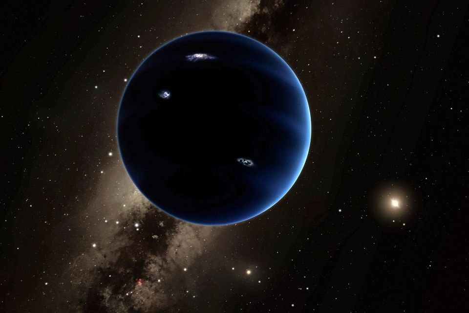  Artist's impression ... how Planet Nine might look