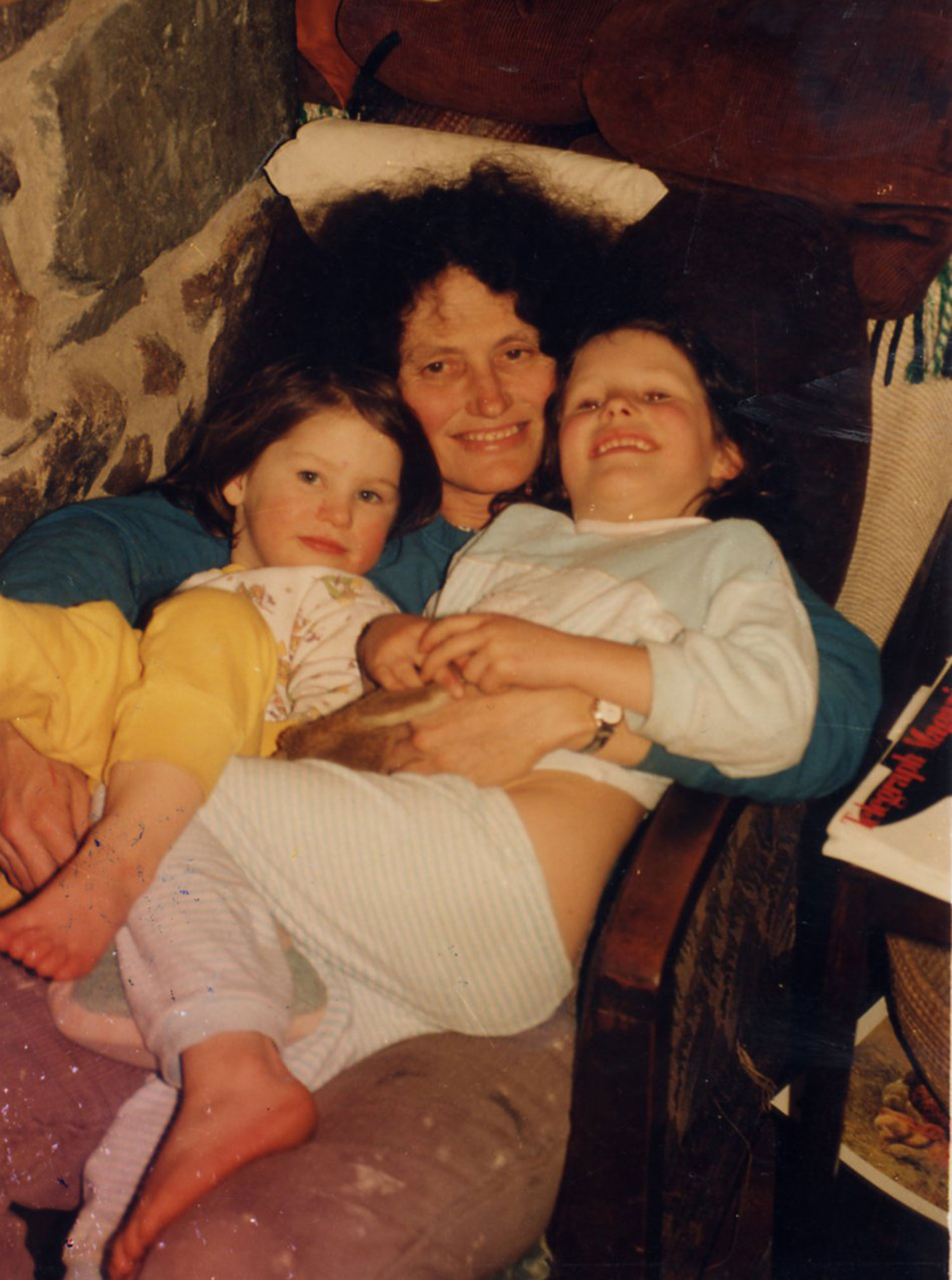 Lin Russell with daughters Megan and Josie.