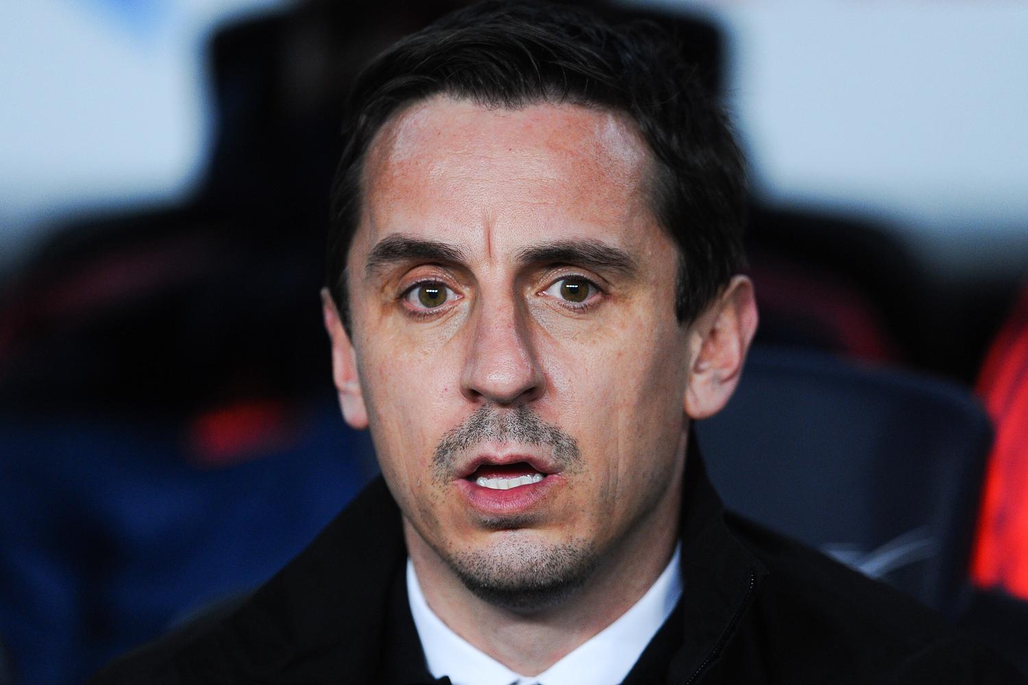 Gary Neville could not believe what he was watching