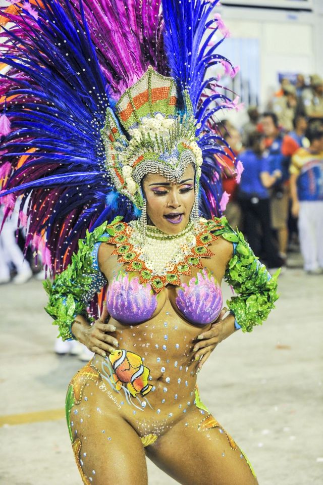  The city of Rio de Janeiro is awash with colour during the carnival celebrations