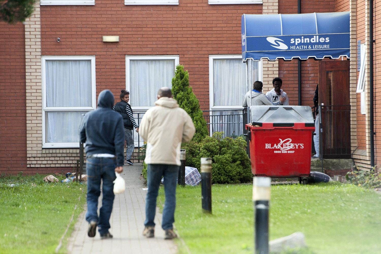 Arrivals ... 'guests' in Wigan