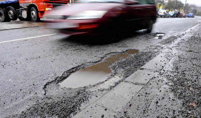  The LGA claims it would take 14 years to fix four million potholes on Britain's road