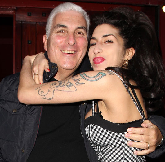 Amy Winehouse and her father Mitch Winehouse sighted outside Cityburlesque where her father was playing a gig on October 7, 2010 in London, England. Winehouse has been, July 23, 2011 found dead in her flat in North London