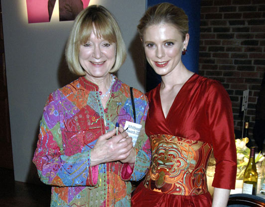 Joanna David and Emilia Fox attends the after party following the Whitbread Book Of The Year Award 2005, at The Brewery