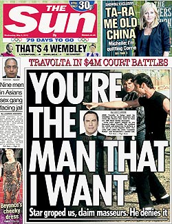 The Sun Front Page, wednesday may 9 2012