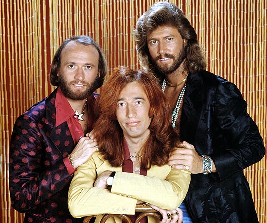 Maurice Gibb, Robin Gibb, Barry Gibb, circa mid 1970s