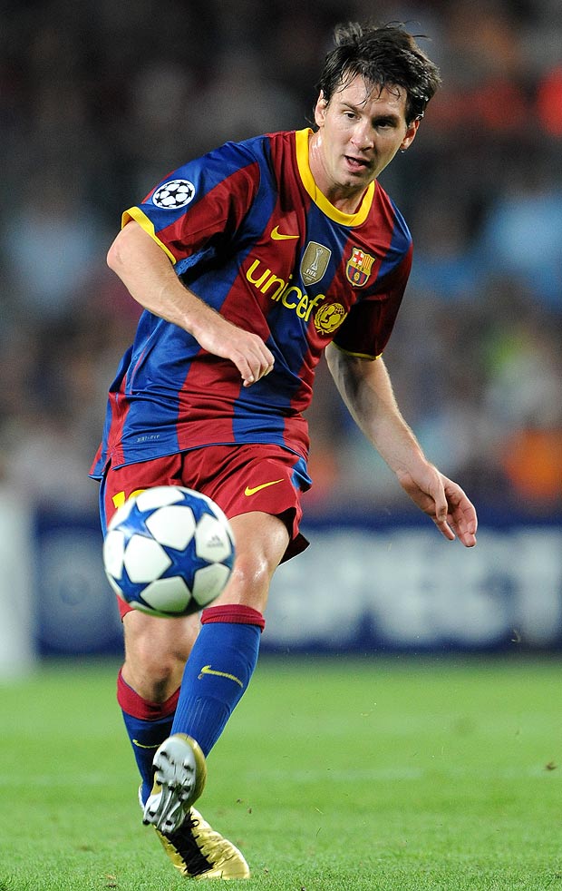 Barcelonas' Lionel Messi.