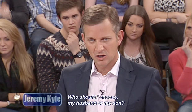 Jeremy Kyle on his ITV show today