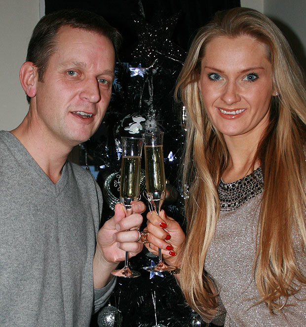 Jeremy Kyle and wife Carla for Christmas