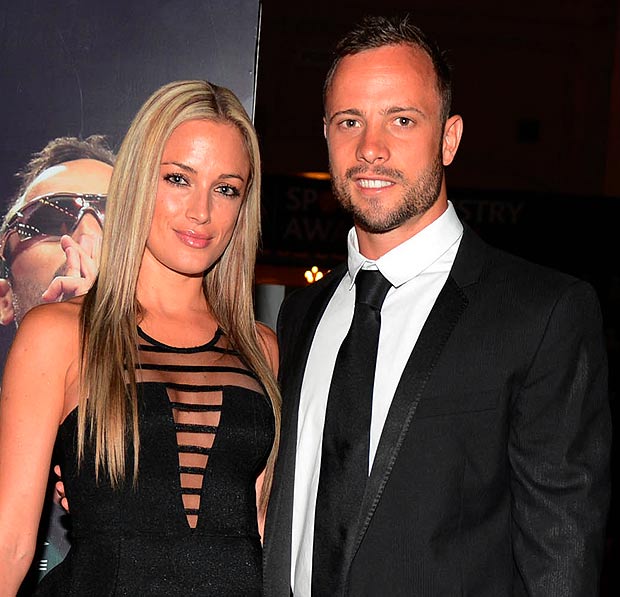 Oscar Pistorius and his girlfriend Reeva Steenkamp