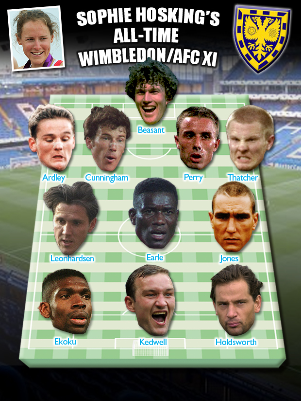 Sophie Hosking's all-time Wimbledon/AFC XI