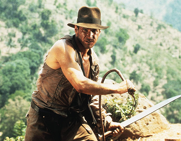  Harrison Ford plays Indiana Jones in Raiders of the Lost Ark