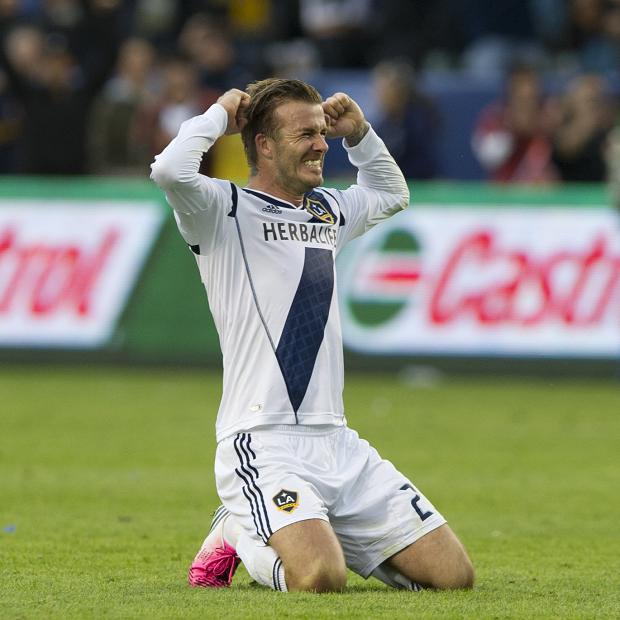 Beckham starred at LA Galaxy before qutting for PSG in 2012