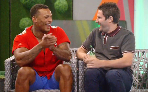 David McIntosh and George Gilbey 'Celebrity Big Brother' TV show, Elstree Studios, Hertfordshire, Britain