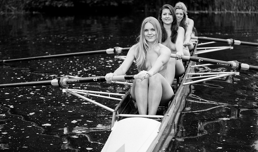 A female university rowing club have been banned from Facebook after their nude charity calendar was branded as PORNOGRAPHY