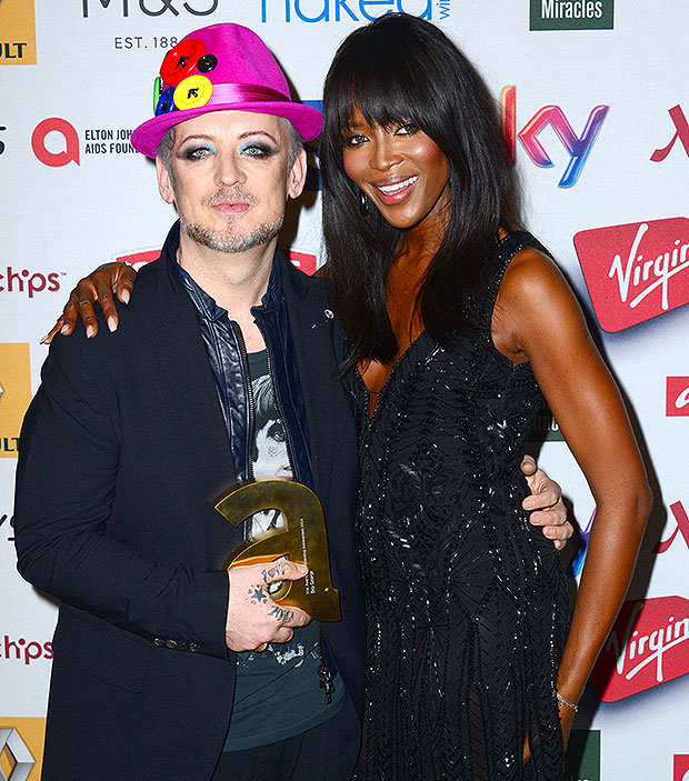 Boy George and Naomi Campbell Attitude Magazine Awards