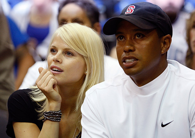 Tiger Woods and US Olympic skiing champion Lindsey Vonn showing the two together.