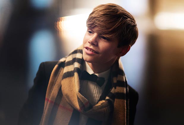 Burberry Festive Campaign featuring Romeo Beckham