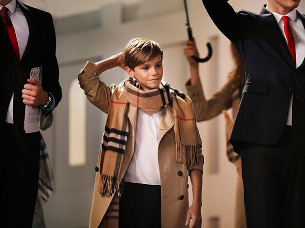 Burberry Festive Campaign featuring Romeo Beckham