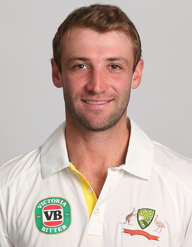 Phillip Hughes poses during the official Australian Test cricket team headshots session on December 24, 2012 in Melbourne, Australia.