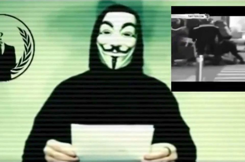 The hackers said: "The French people are stronger than you and will come out of this atrocity even stronger"