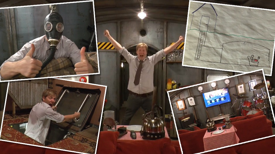  Colin built himself a nuclear bunker which should help him survive the apocalypse